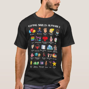 Camiseta Copiando Habilidades Alphabet Mental Health Awarne