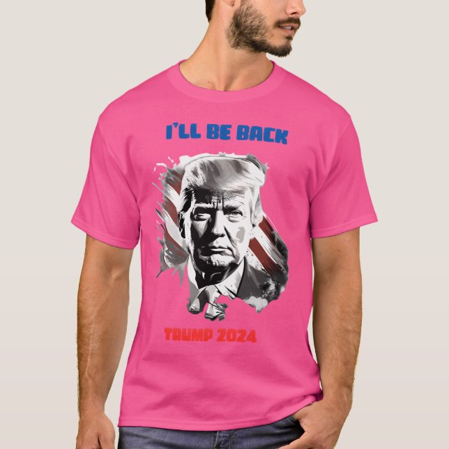 Camiseta Copie De Trump 2024 - Eu Voltarei (Frente)