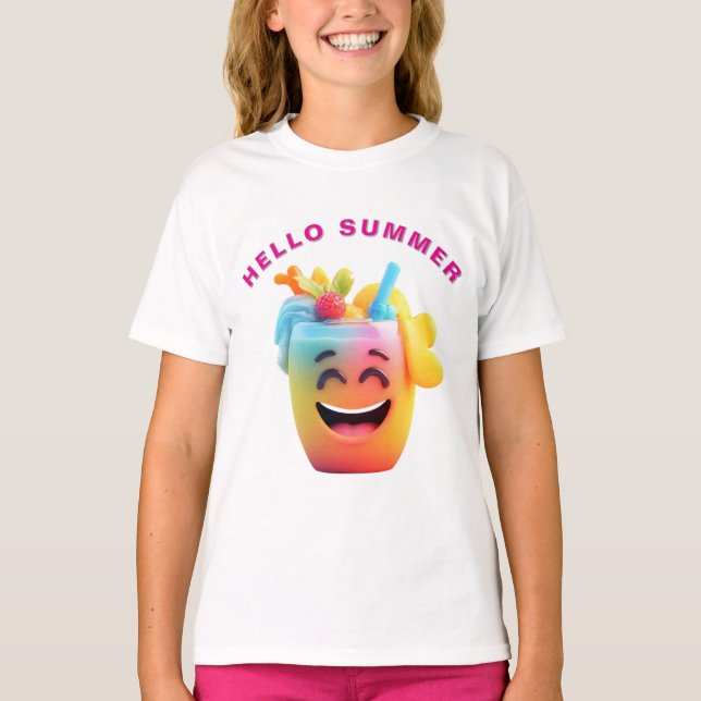 Camiseta Copo Alegre de Suco Com Guarnição (Frente)