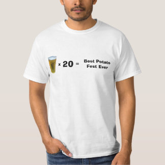 Camiseta copo da cerveja, x =, 20, o melhor Fest da