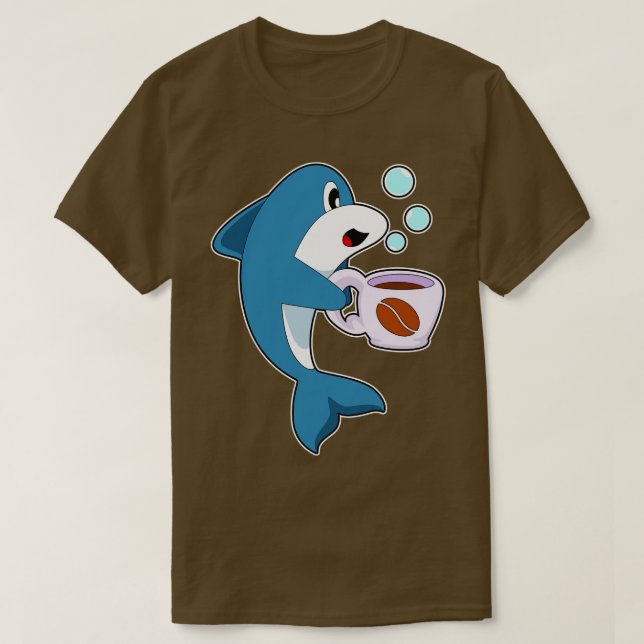 Camiseta Copo de Café do Golfinho (Frente do Design)