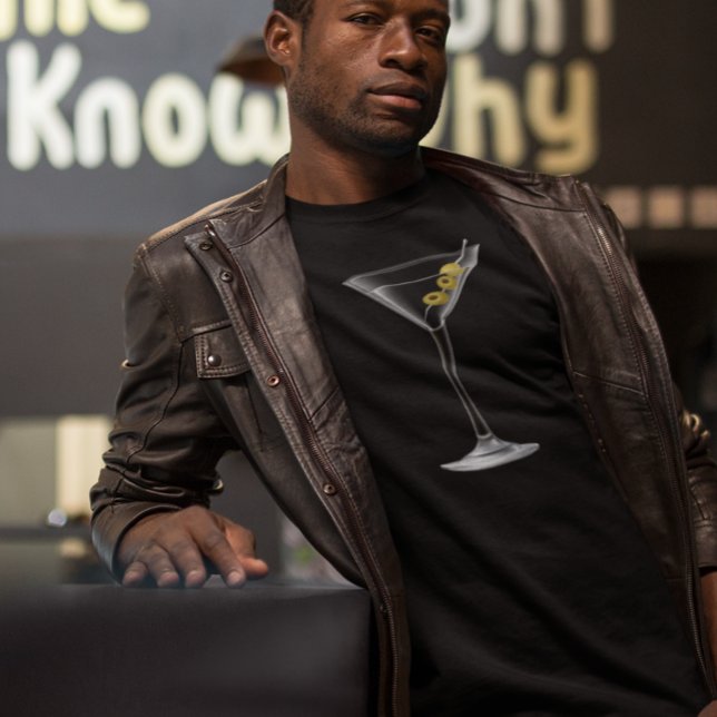 Camiseta Copo de Martini Simples Cocktail (Criador carregado)