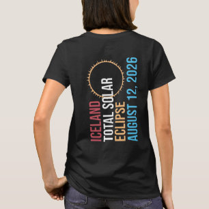 Camiseta Copo do eclipse solar total da Islândia em 12 de a