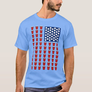 Camiseta Copo Solo Vermelho da Tendência do Dia 4 de Julho