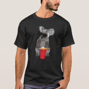 Camiseta Copo Vermelho de Beer Pong da Faculdade Estudantil