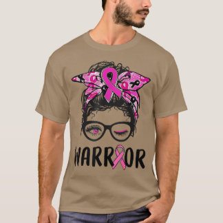 Camiseta Copos de pão bagos vestem cancer de peito de guerr