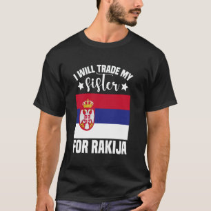 Camiseta Copos de Rakija Licor Croata LiquorTrade Minha Irm