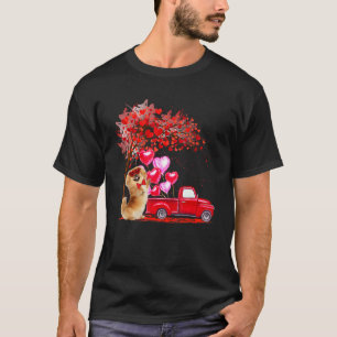Camiseta Copos Sunitas Pekingeses Corações Pickup Truck Cou