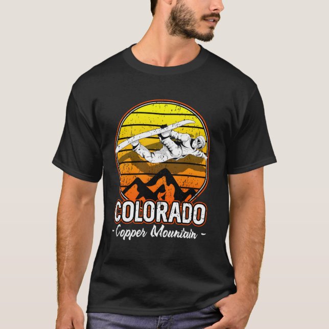 Camiseta Copper Mountain Colorado Snowboard (Frente)