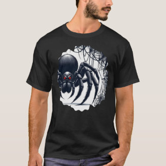 Camiseta Copy of Creepy Black Spider Gothic Design