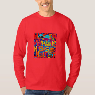 Camiseta Copycat Vibes: Tee Gráfico Colorido do Salto da an