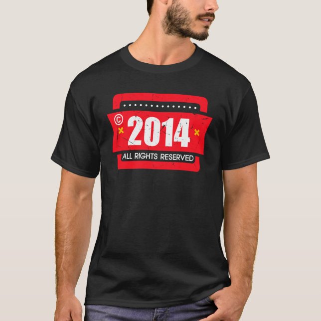 Camiseta Copyright 2014 All Rights Reserve (Frente)