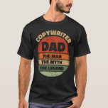 Camiseta Copywriter Dad The Man The Myth The Legend<br><div class="desc">copywriter dad the man the myth the legend. Cool retro style copywriter,  the dad shirt is a perfect gift for the man who is proud of a copywriter and also a proud dad. Grab one and give it as a fathers day,  birthday,  or Christmas present to your legend dad.</div>