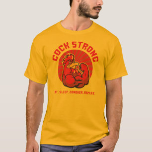 Camiseta Coq forte - galinha do Bodybuilding