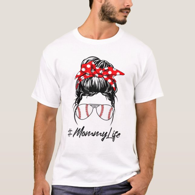 Camiseta Coque Desgrenhado da Vida de Mãe (Frente)