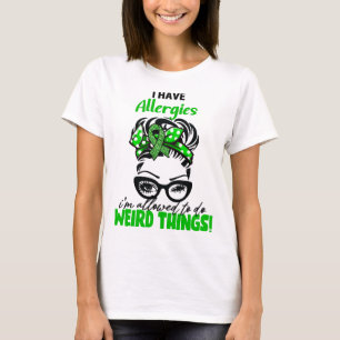 Camiseta Coque Desgrenhado Eu Tenho Alergias