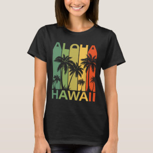 Camiseta Coqueiro De Palmeira De Aloha Havaí Ilha Havaiana