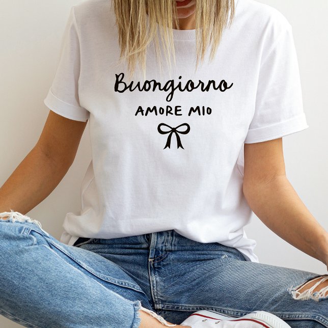 Camiseta Coquete do Arco Italiano Chic | Buongiorno Amore M (Criador carregado)