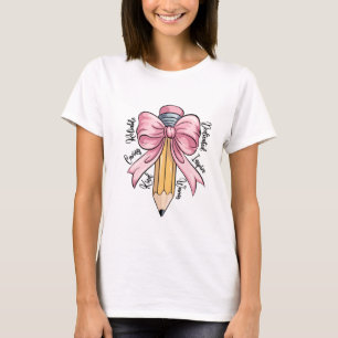 Camiseta Coquete do Lápis de Apreciação do Professor