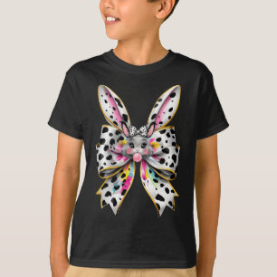 Camiseta Coquete Fofinho do Coelho da Páscoa Arco Dia da Pá