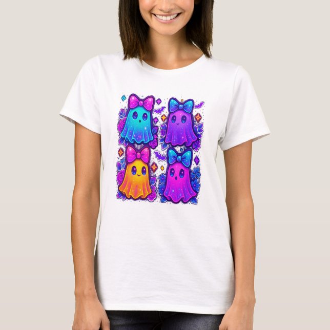Camiseta Coquete Iridescente Halloween (Frente)