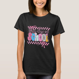 Camiseta Coquete Primeiro Dia De Aula Preppy Volta às Aulas