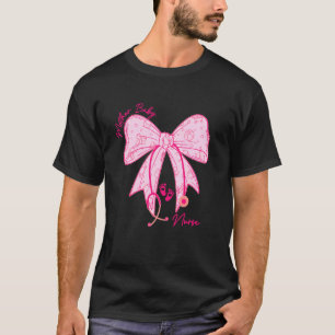 Camiseta Coquete Rosa Laço Mãe Bebê Enfermeira Técnica Neon