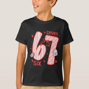 Camiseta Coquete Seis Sete Divertido 67 Meme 6 7 Dia dos Na