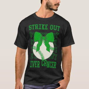Camiseta Coquete Verde de Consciência do câncer de figado B
