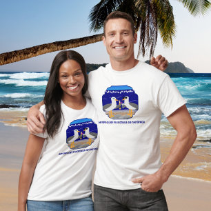 Camiseta Coquetéis na Praia Gaivotas Engraçadas