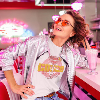 Camiseta Coquetel Cosmopolita Cosmo Summer Party Retro