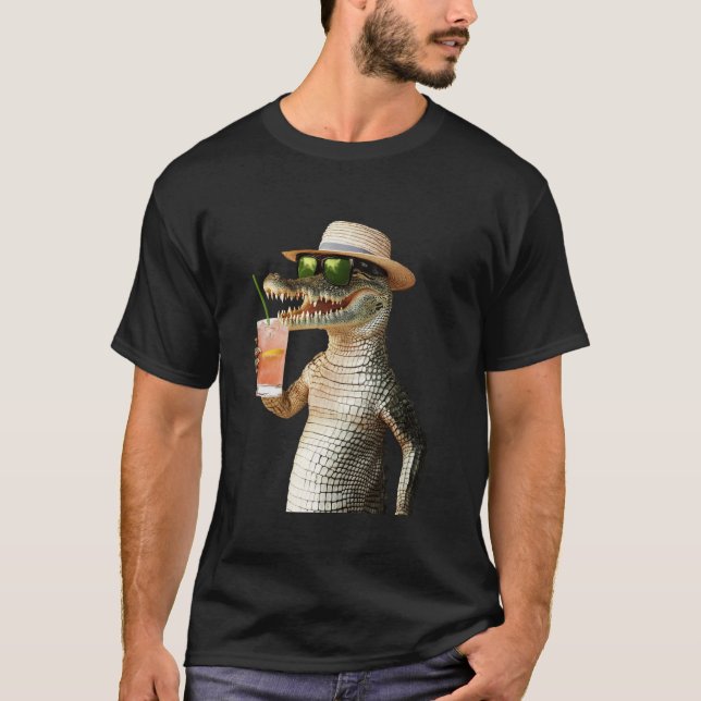 Camiseta Coquetel de Crocodilo (Frente)
