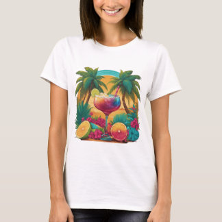 Camiseta Coquetel de Paraíso Tropical