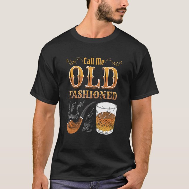 Camiseta Coquetel de Uísque Bourbon Old Fashioned (Frente)