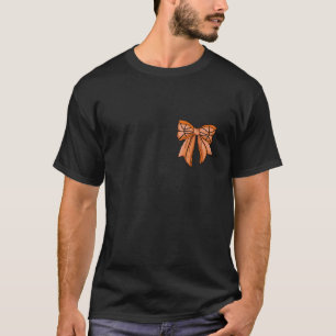 Camiseta Coquetel do Dia de Arco de basquete Mulheres Frent