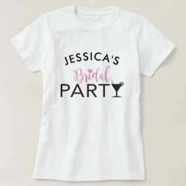 Camiseta Coquetel personalizado do Bridal Party