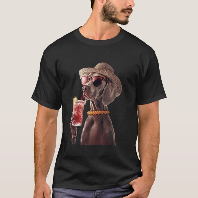 Camiseta Coquetel Weimaraner (Frente)