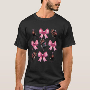 Camiseta Coquette Arco Turquia caçando mães cor-de-rosa