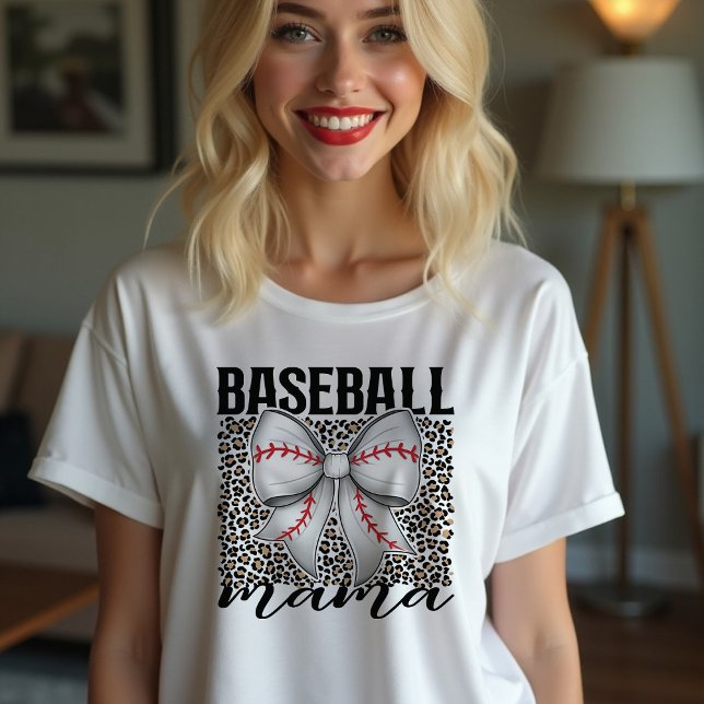 Camiseta Coquette Baseball Mãe (Criador carregado)