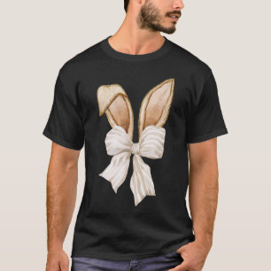 Camiseta Coquette Bunny, Design de Arco e Orelhas
