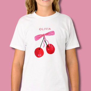 Camiseta Coquette Cereja & Laço