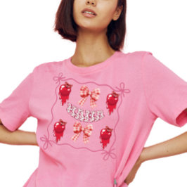 Camiseta Coquette Cherry Mama Dia de as mães Gift
