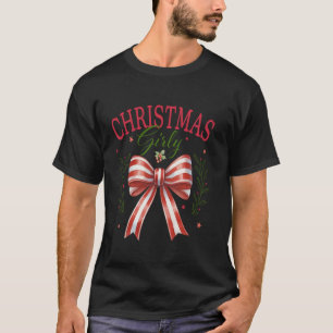 Camiseta Coquette Christmas Girly Peppermint Arco Social Cl