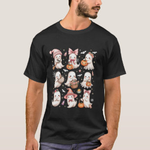 Camiseta "Coquette Cute Ghosts Arcos Fantasmas"