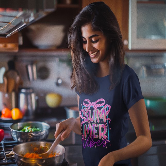 Camiseta Coquette de Vibes Retro Summer (Retro Summer Vibes Coquette T-Shirt)