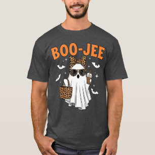 Camiseta Coquette Leopardo Fantasma Café Boo JEE H
