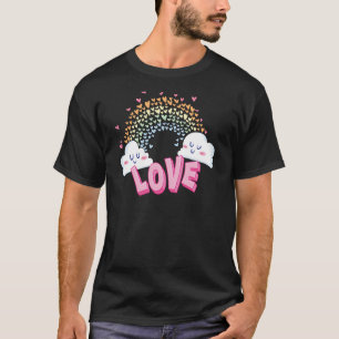 Camiseta Coquette Rosa Arco-íris Galáxia Cartwheel Milky A