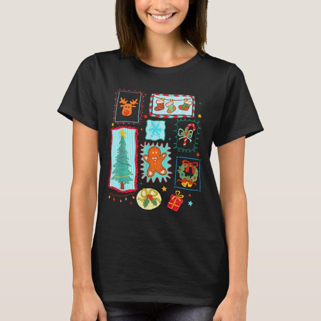 Camiseta Coquette Tis The Season Christmas Santa Nk Preppy  (Frente)