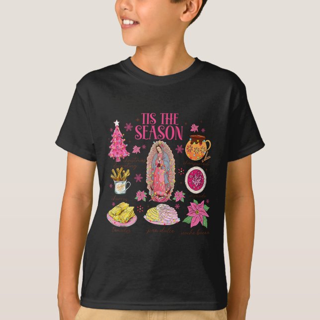 Camiseta Coquette Tis The Season Mexican Christmas Spanish  (Frente)