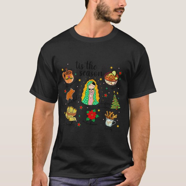 Camiseta Coquette Tis The Season Mexican Christmas Spanish  (Frente)